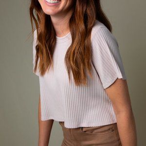 NWT Lina Ribbed Crop Top
